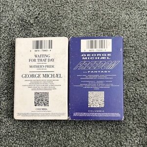 Vintage George Micheal cassette tapes “waiting for the day” and “FREEDOM “